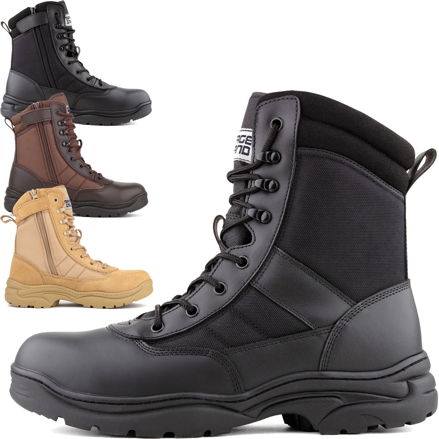 Savage Island Original Side Zip PRO Leather Patrol Boots