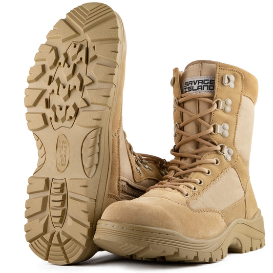 Sentinel PRO Leather Side Zip Combat Boots