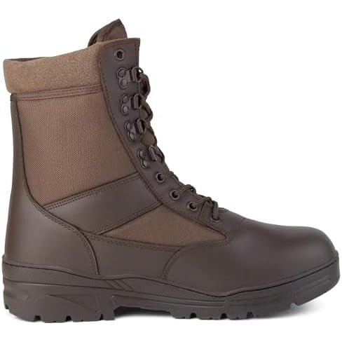 Brown Leather Patrol Boots Savage Island