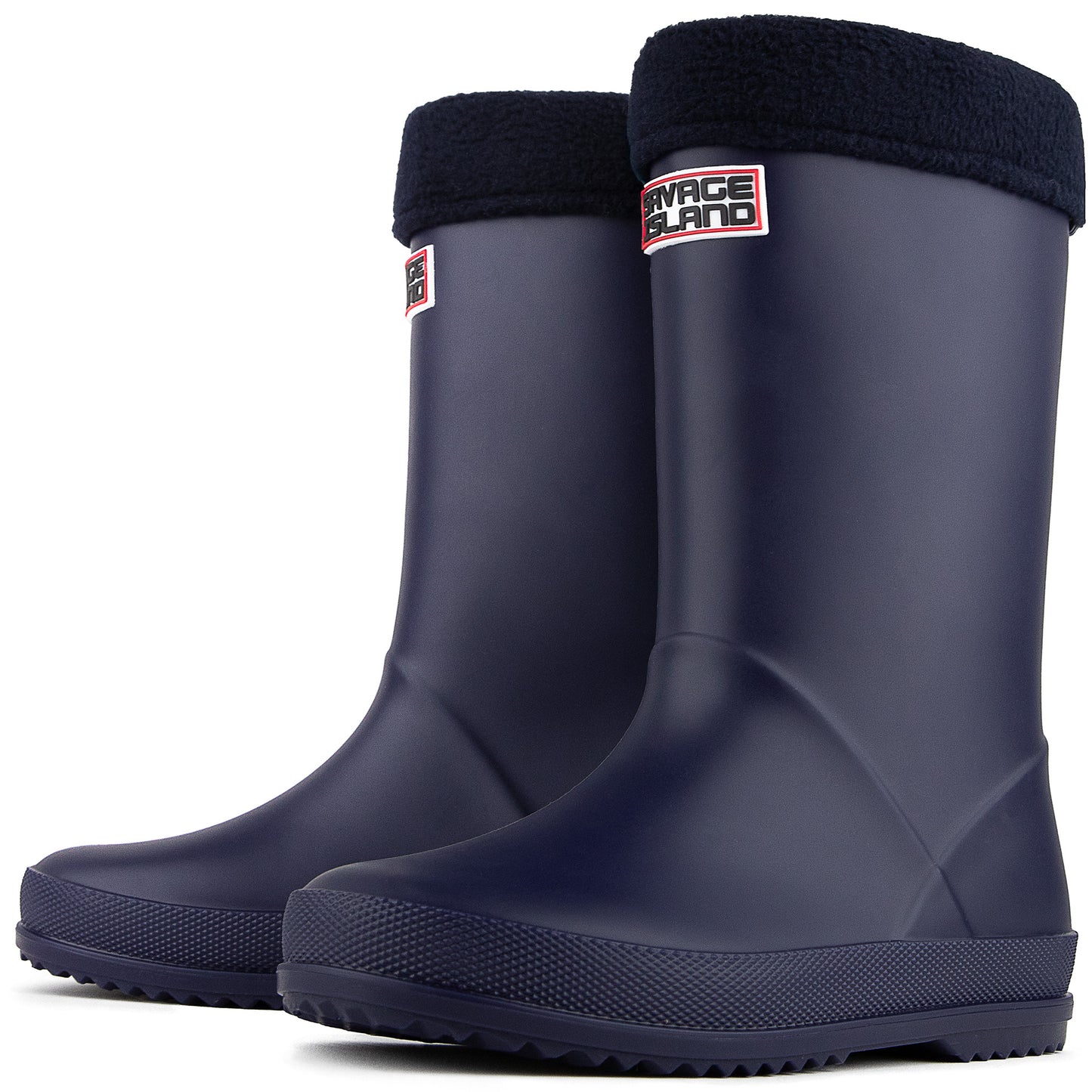 Kids Boys/Girls Waterproof Wellington Rain Boots with Removable Warm Lining Sock