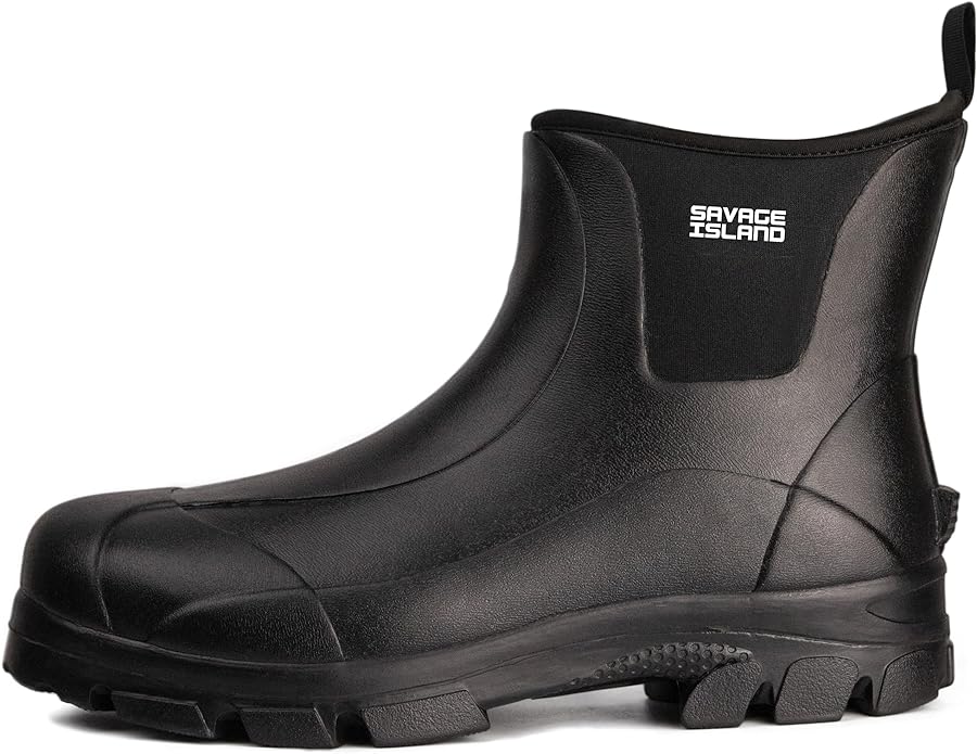 Harris Short Ankle Neoprene Lined Wellington Boots Savage Island