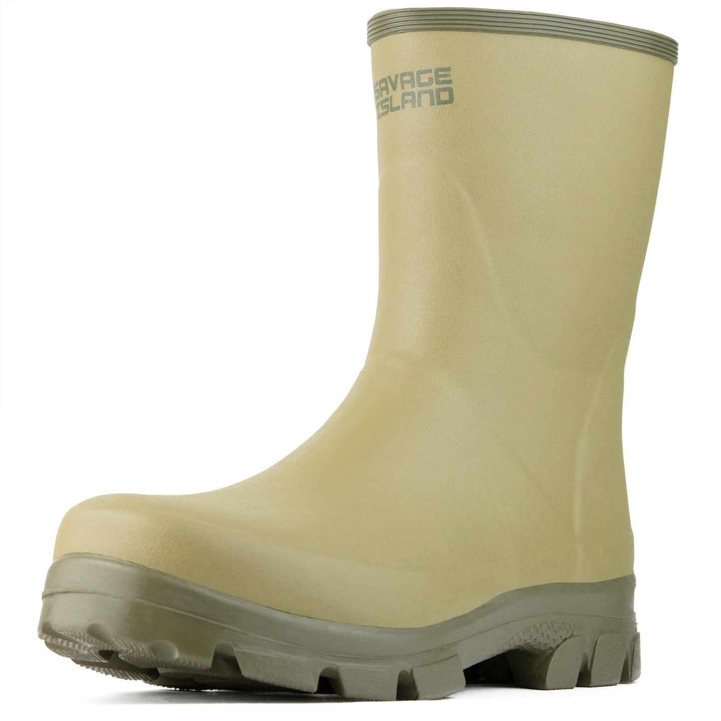 Savage Island Men's Balgair Rubber All-Weather Neoprene Lined Wellington Boots - Waterproof Wellies