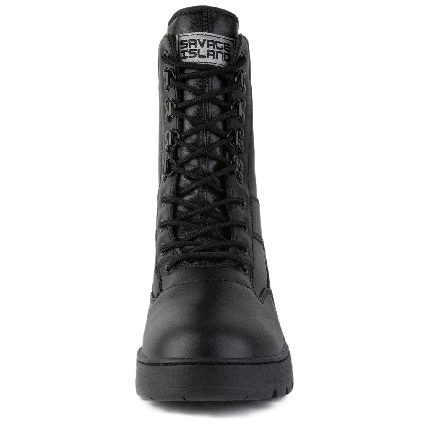 Full Leather Black Patrol Boots Savage Island