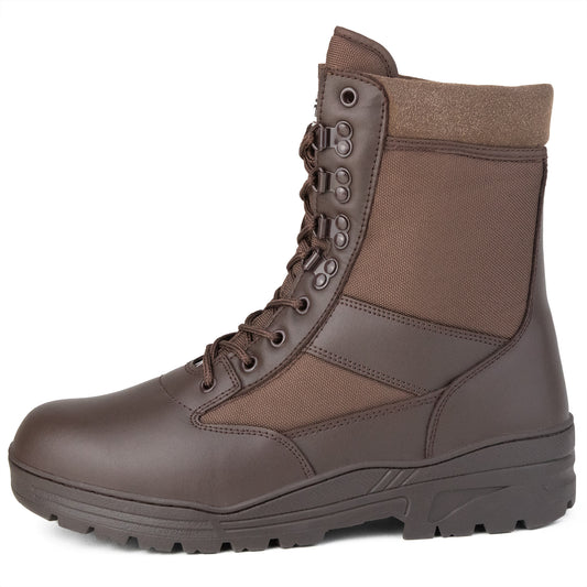 Cadet+ Brown Leather Patrol Boots