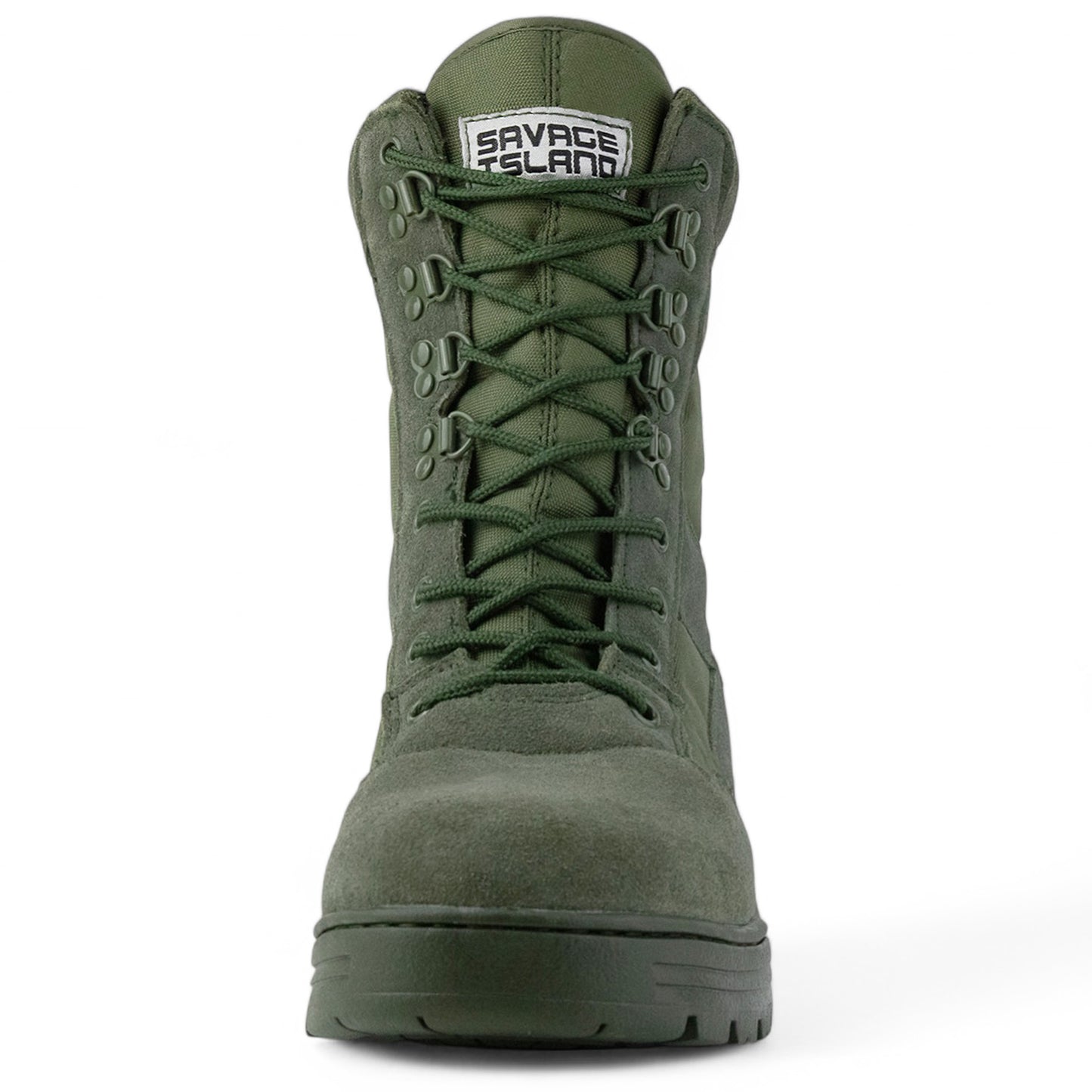 Green Suede Patrol Boots Savage Island
