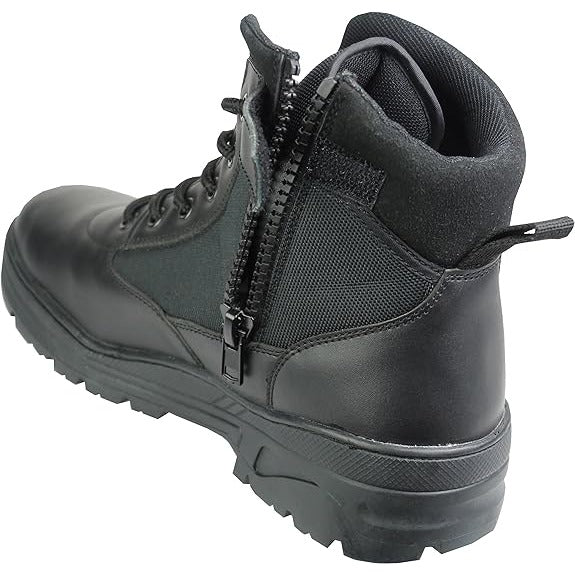 Mid Black Leather Size Zip Patrol Boots Savage Island