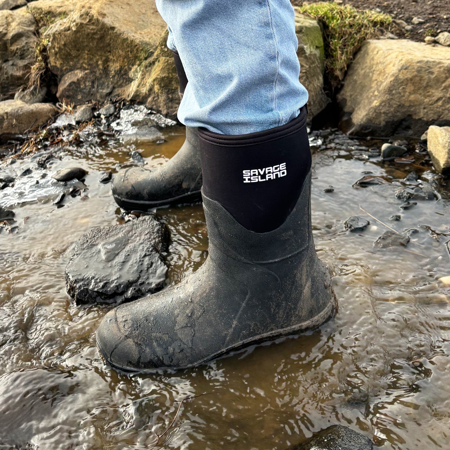 Skye Short Neoprene Wellington Boots