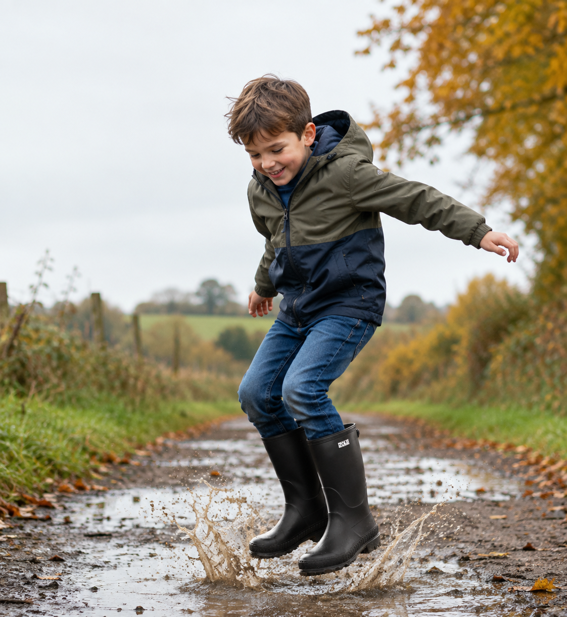 SplasherZ Kids Waterproof PVC Wellington Boots