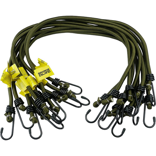 8mm 10 Pack Green Elastic Bungee Cords Savage Island
