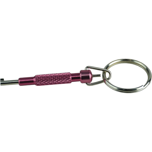 Pink Steel Keyring Handcuff Key Savage Island