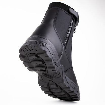 Savage Island Military Tactical Leather Side Zip & Lace Up Combat Boots