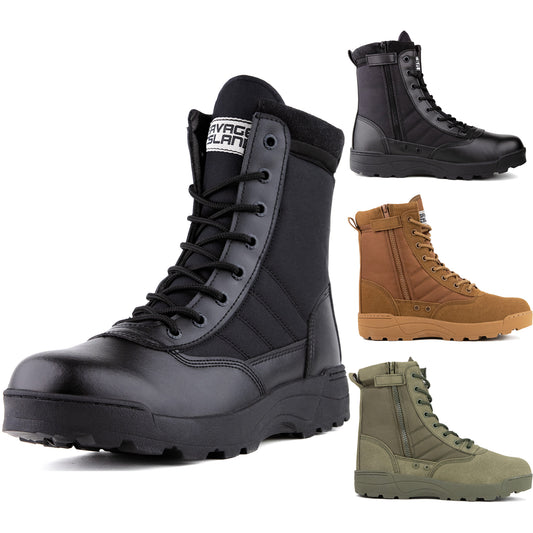 Savage Island Guardian Tactical Side Zip Combat Boots