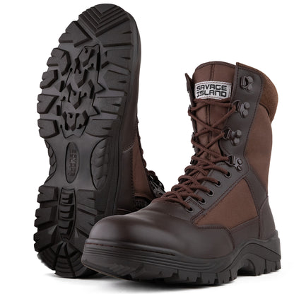 Savage Island Sentinel PRO Leather Side Zip Combat Boots