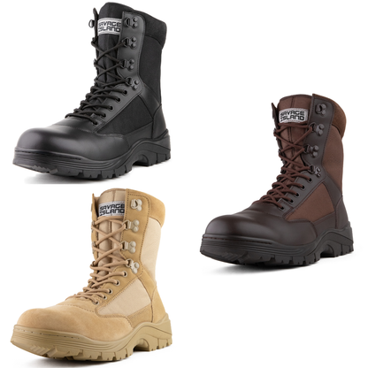 Savage Island Sentinel PRO Leather Side Zip Combat Boots