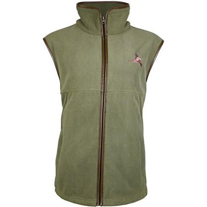 Pheasant Embroidered Fleece Gilet Shooting Vest Savage Island