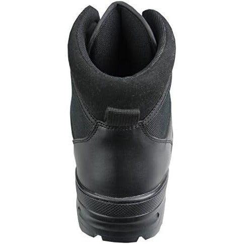 Mid Black Leather Patrol Boots Savage Island