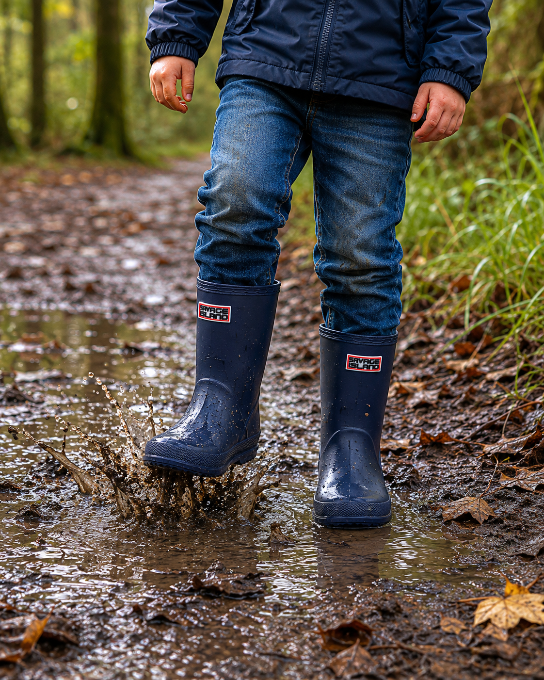 Drift Kids Waterproof Wellington Rain Boots — Boys & Girls