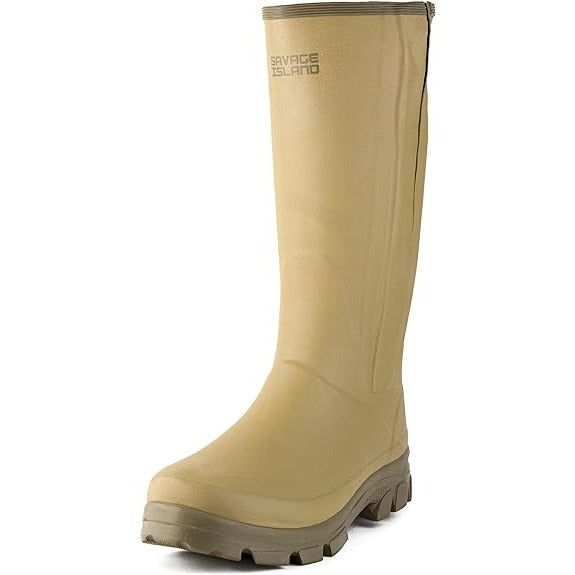 GlenSZ Side Zip Neoprene Lined Wellington Boots Savage Island