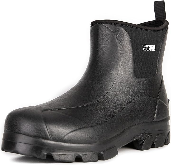 Harris Short Ankle Neoprene Lined Wellington Boots Savage Island