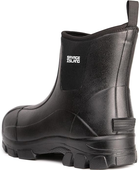 Harris Short Ankle Neoprene Lined Wellington Boots Savage Island