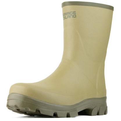 Savage Island Men's Balgair Rubber All-Weather Neoprene Lined Wellington Boots - Waterproof Wellies