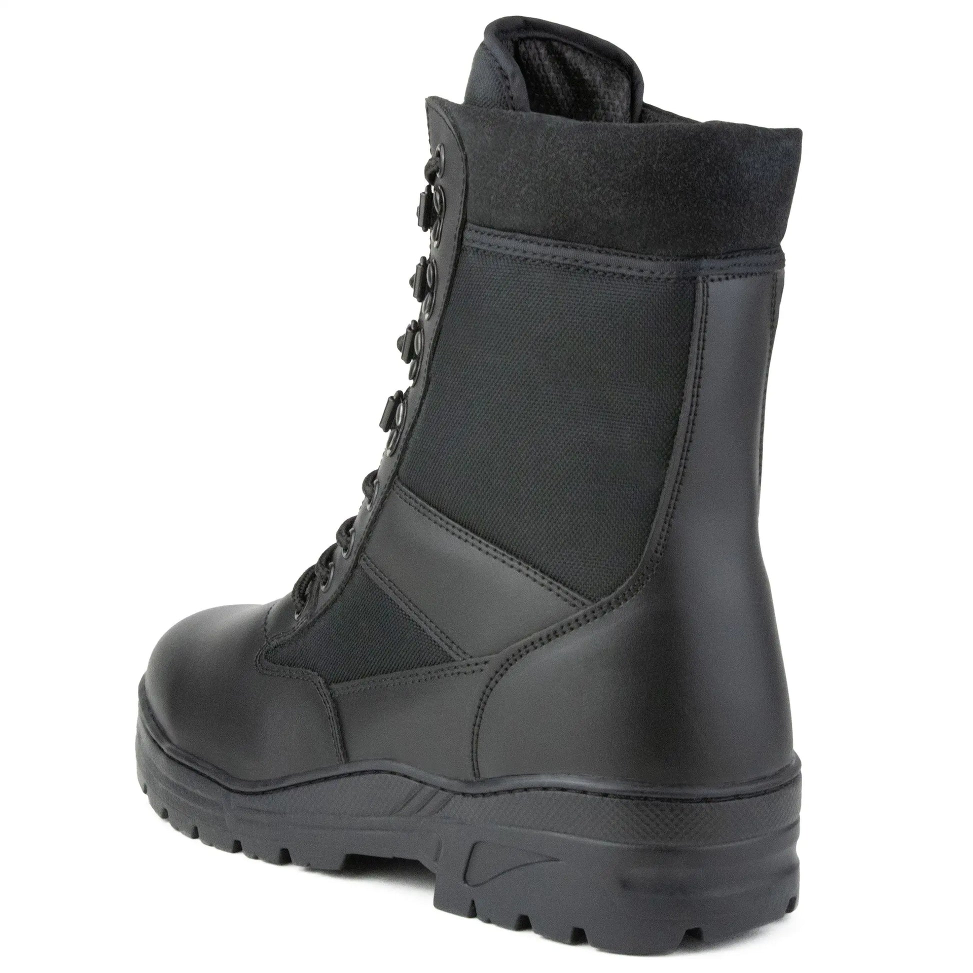 Black Leather Patrol Boots Savage Island