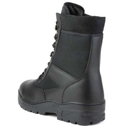 Black Leather Patrol Boots Savage Island