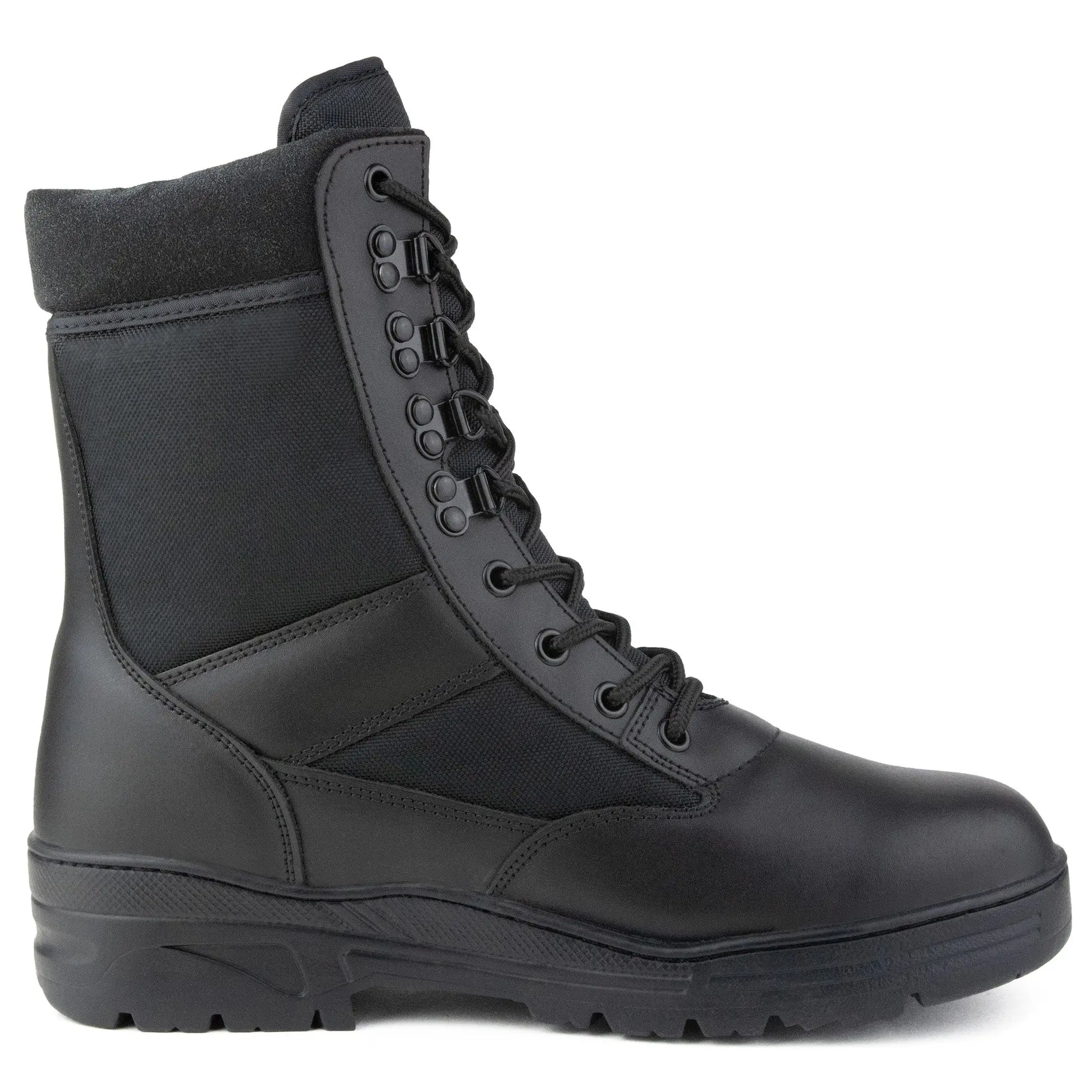Black Leather Patrol Boots Savage Island