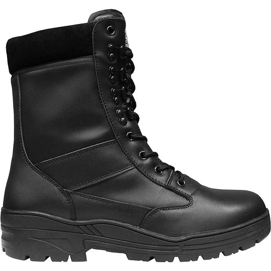 Full Leather Black Patrol Boots