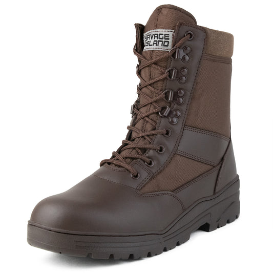 Cadet+ Brown Leather Patrol Boots
