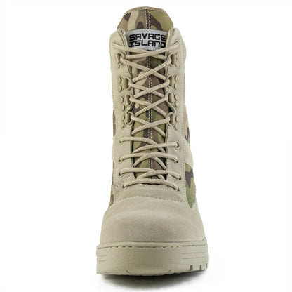 Desert Camo Mens Patrol Boots Savage Island