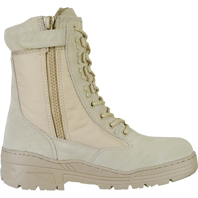 Desert Suede Side Zip Patrol Boots Savage Island
