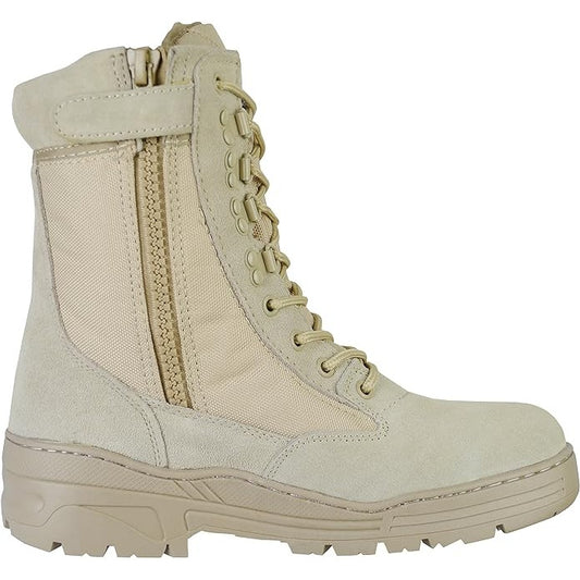 Desert Suede Side Zip Patrol Boots Savage Island