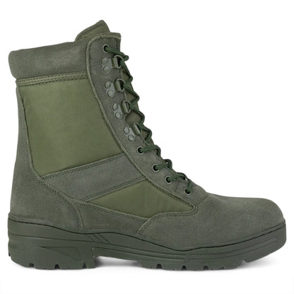 Green Suede Patrol Boots Savage Island