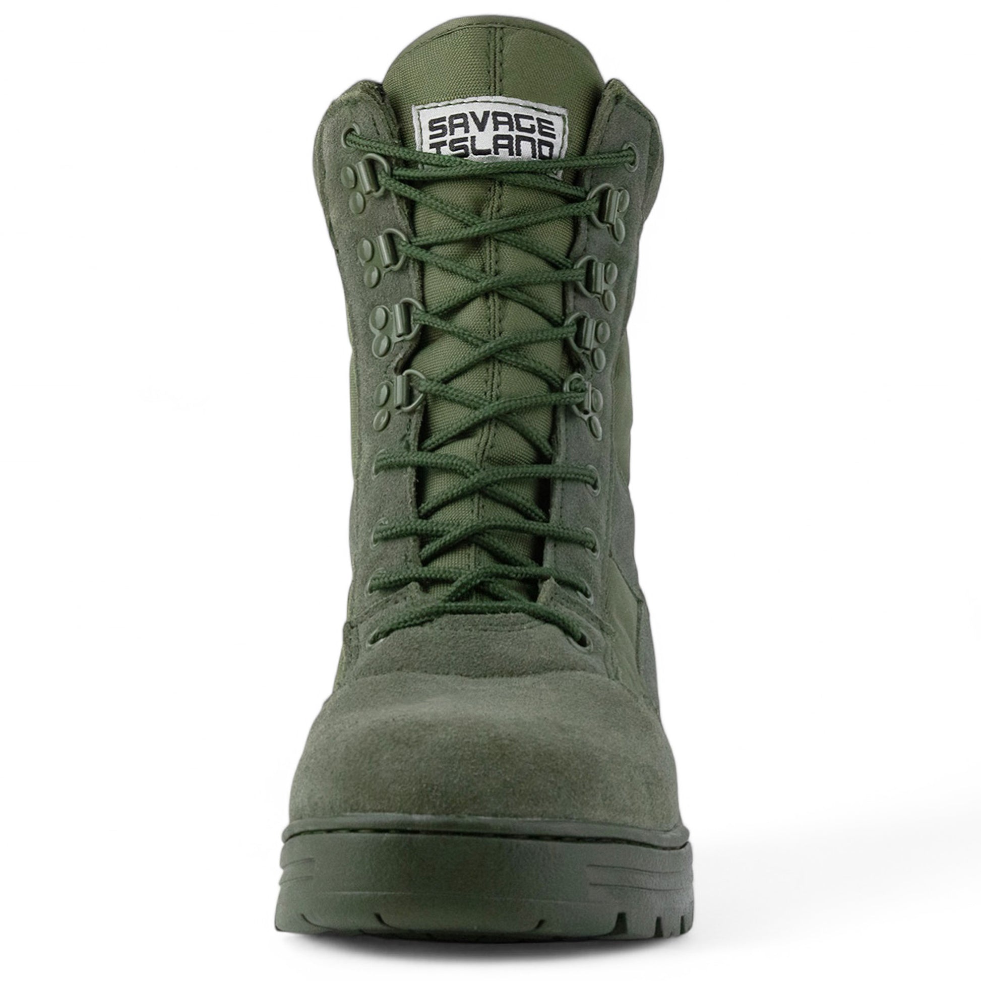 Green Suede Patrol Boots Savage Island