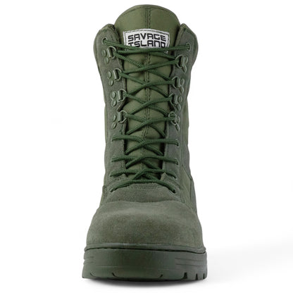 Green Suede Patrol Boots Savage Island