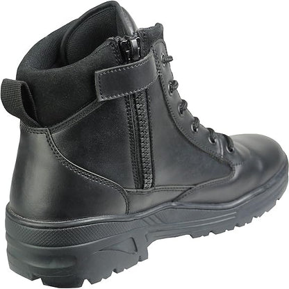 Mid Black All Leather Size Zip Patrol Boots Savage Island