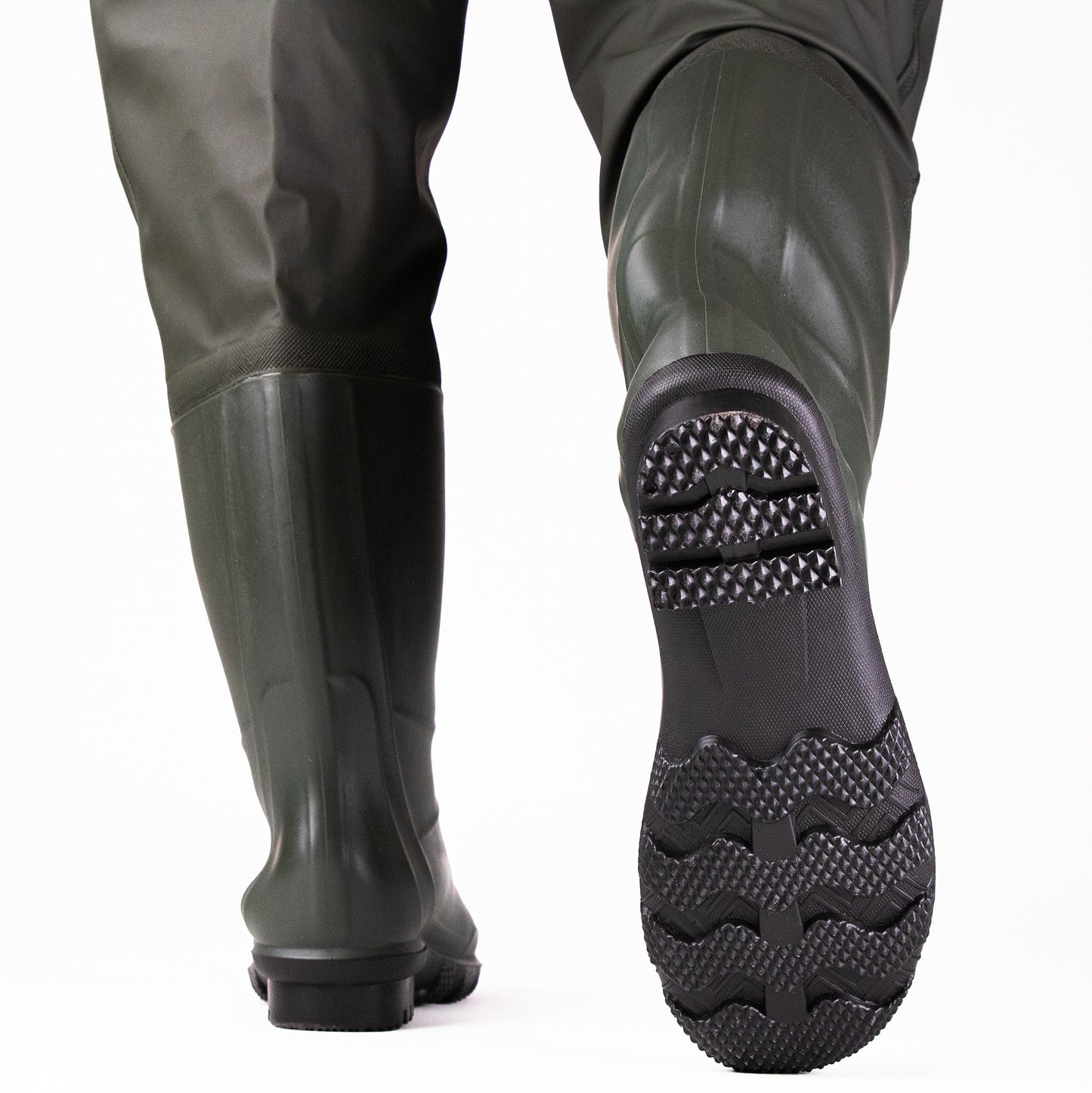 Waterproof Chest Waders – PVC Coated, Built-In Boots