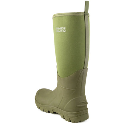 Savage Island Lachlan Neoprene Wellington Boots – Waterproof Thermal Wellies For Men