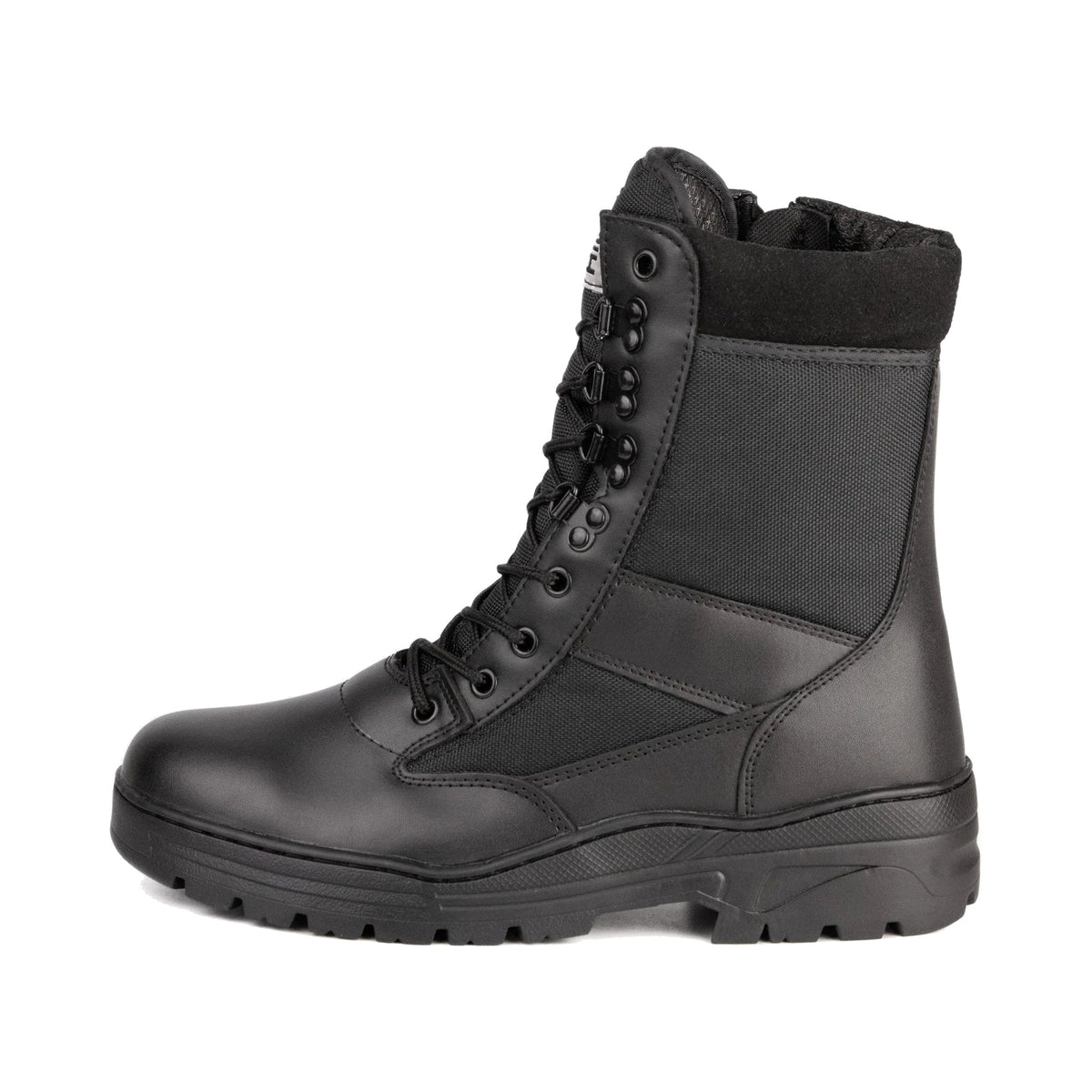 Bastion Black Leather Patrol Boots